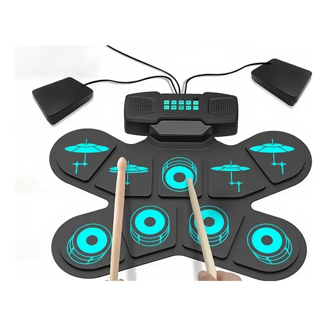 Juego De Batería Electrónica Usb Digital Y Portátil