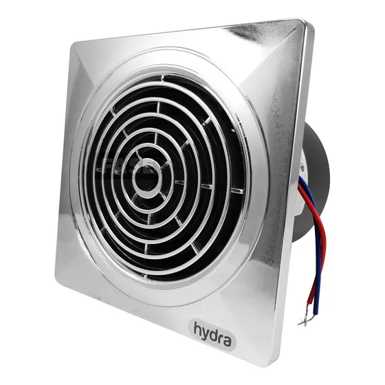 Extractor 6 Pulgadas Baño Pared Aire Hydra Cromado 150mm