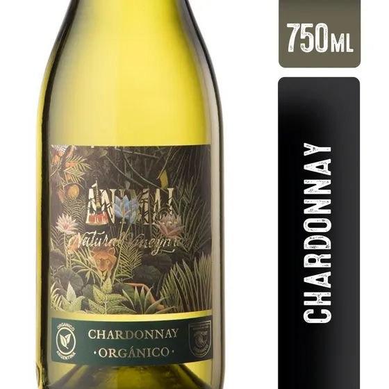 Vino Animal Chardonnay Orgánico 750ml. 