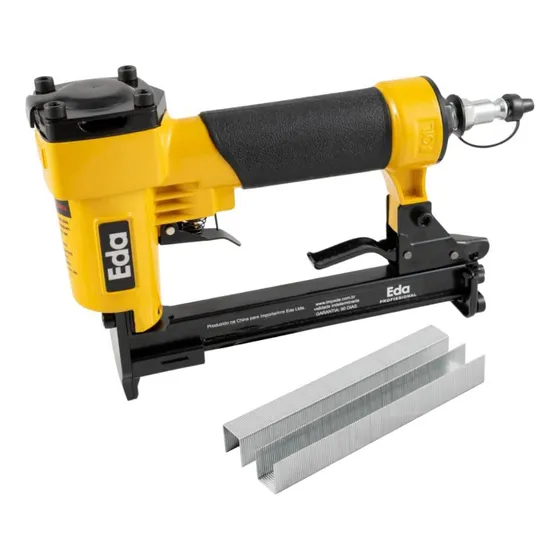 Grampeador Pneumatico Tapeceiro Profissional C/ 5000 Grampo