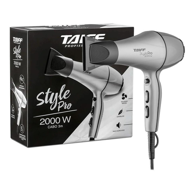 Secador De Cabelo Taiff Style Pro 5 Temperaturas 2000w 127v Secador De Cabelo Taiff Style Pro 5 Temperaturas 2000w 127v