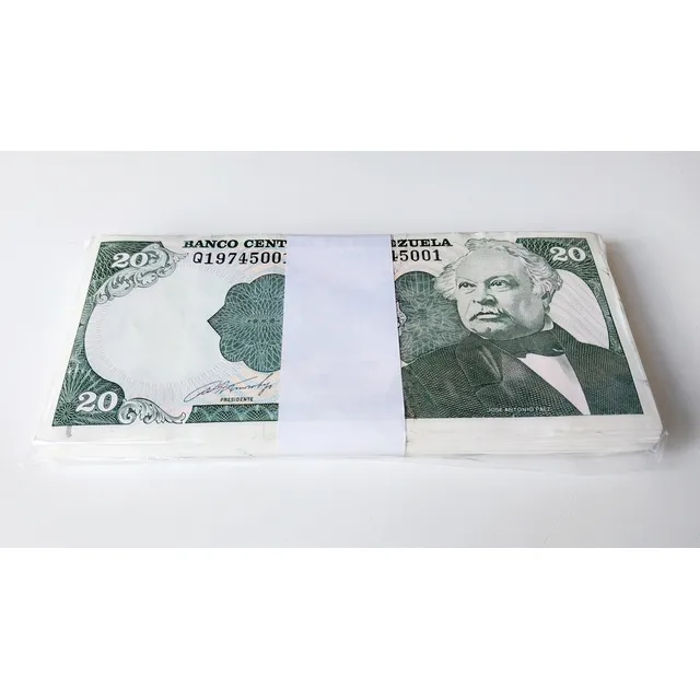 Paca De 100 Billetes Nuevos Y Consecutivos De 20 Bs 1990 Q8
