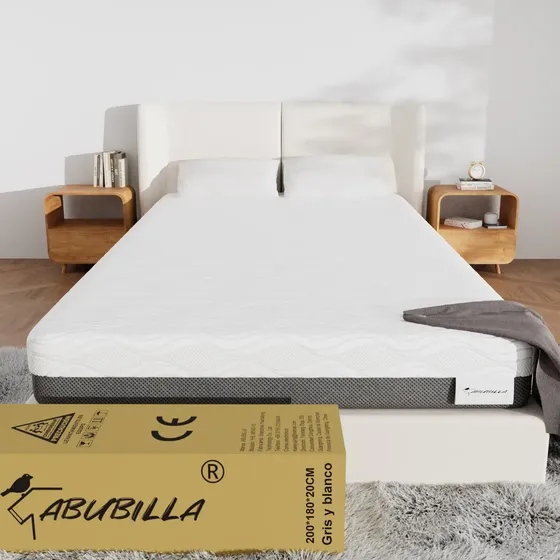 Colchón King Size Memory Foam Confort 180x200x20 Cm en Caja