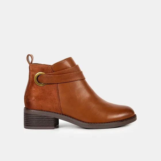 Botines Casuales Bata Milena Camel Mujer