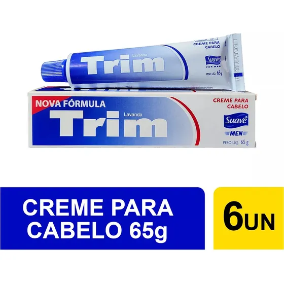 Kit 6x1 Creme Cabelo Tratamento Hidratante Trim Lavanda 65g