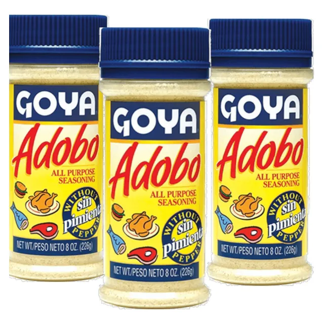3 Sazonadores Adobo Sin Pimienta Goya 226g