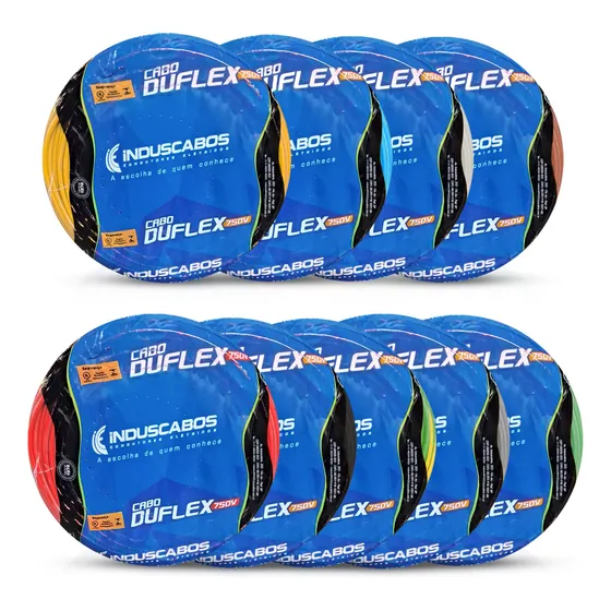 Cabo Flexível 750v Pvc 1x4,00mm 70g 100 Metros Induscabos