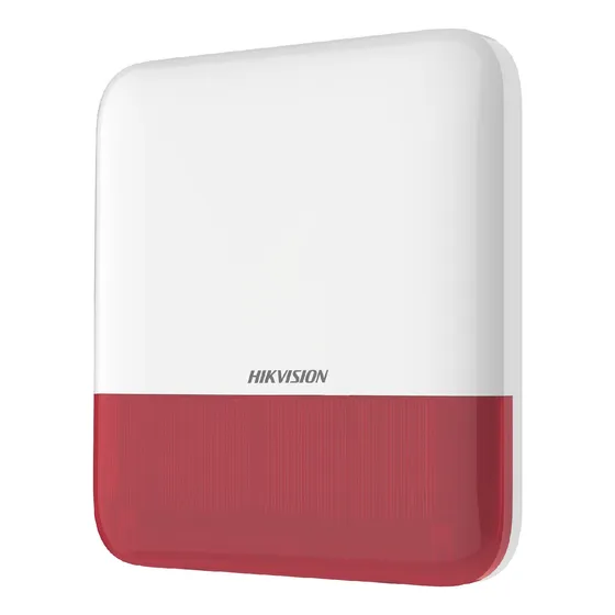 Sirena Inalámbrica Con Estrobo Rojo Para Exterior / 110 Db