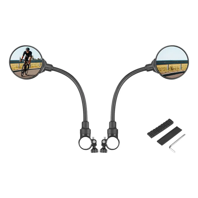 Kemimoto Espejo Para Bicicleta Manillar Ajustable 360° Larga
