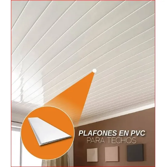 Lamina Pvc Para Cielo Raso Y Machihembrado Revestimientos