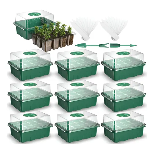 Kit De Germinación AC Infinity Con Cúpula De Humedad, Bandeja De 72 Celdas, Rejillas Ajustables, Bandeja De Goteo, Ideal Para Semilleros Y Esquejes