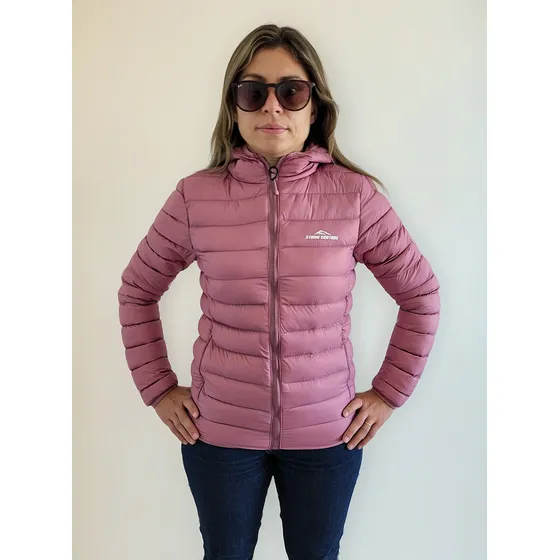 Campera Mujer Impermeable Invierno Inflable Capucha Bolsa