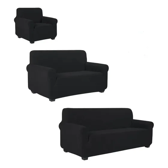 Protector Cubre Sala Funda Sillones Ajustable Elástico 3pz