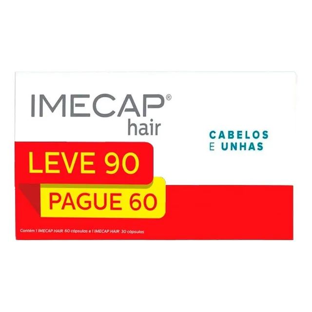 Imecap Hair Kit Com 90 Cápsulas P/ Homens E Mulheres