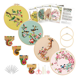 Kit De Bordado De Pájaros Picoey Para Principiantes Con Patr Kit De Bordado De Pájaros Picoey Para Principiantes Con Patr
