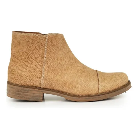 Bota Botineta Mujer Cuero Briganti Negra Casual - Mcbo24767 