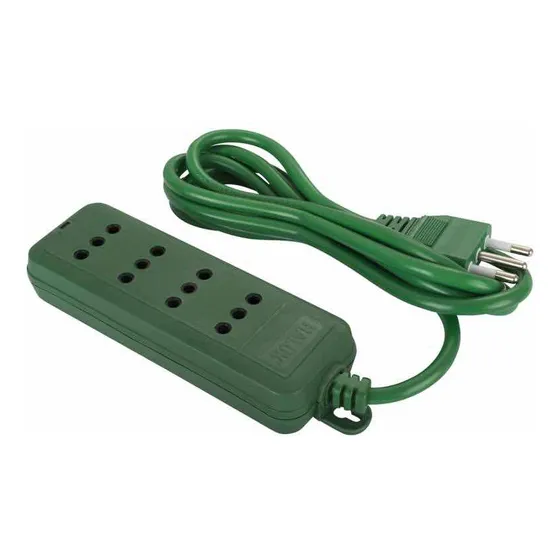Alargador 4 Tomas 1,8 M Verde Halux