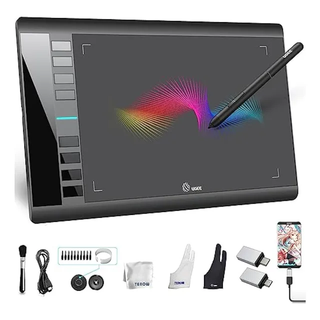 Ugee Tableta De Dibujo Gráfico, M708 V2, Soporte