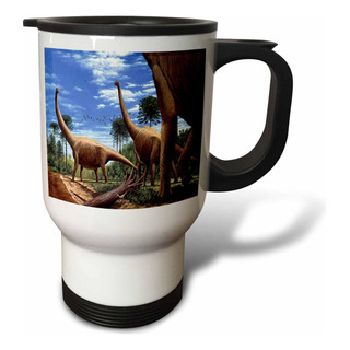 Taza De Viaje De Dinosaur Brachiosaurus 3drose, 14 Onzas Taza De Viaje De Dinosaur Brachiosaurus 3drose, 14 Onzas