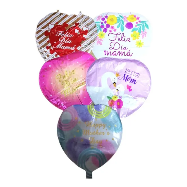 Globos Metalizados Te Quiero Mamá Madre 18 45cm Fiesta Madre
