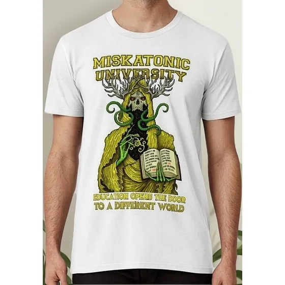 Remera Miskatonic Hastur - Azhmodai 2020 Algodon Premium