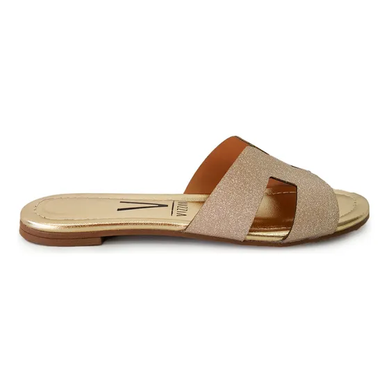 Sandalias Mujer Chinelas Zuecos Casuales Bajos Con Glitter