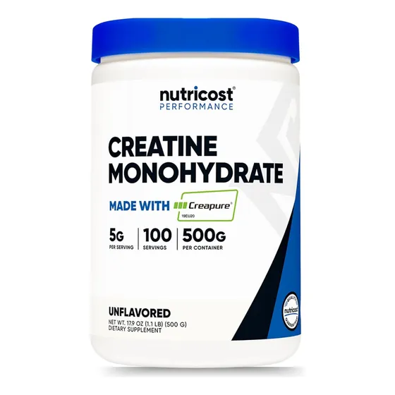 Creatine Monohydrate, Nutricost, 100 Serv