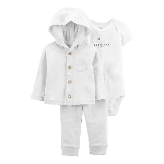 Conjunto Abrigado I Love Ewe Mommy (3 Pzs) 1l782710 Carter's