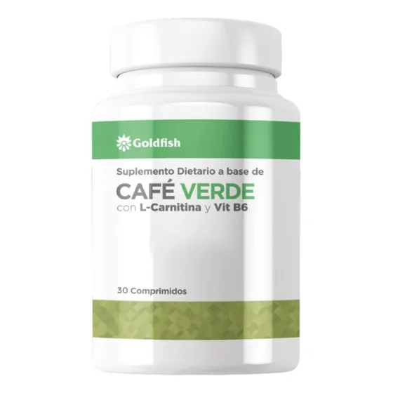 Café Verde Con L-carnitina Y Vit B6 | Goldfish | X 30 Comp
