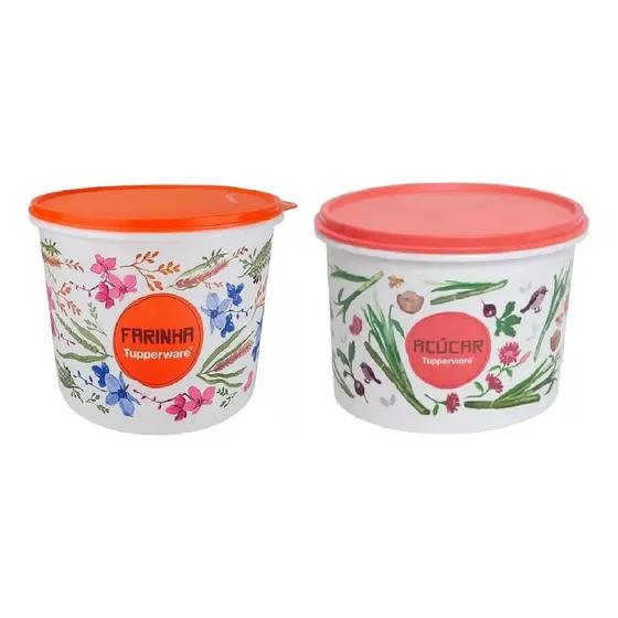 Tupperware Farinha 3,7 Kg E Açúcar 5 Kg - Mantimento