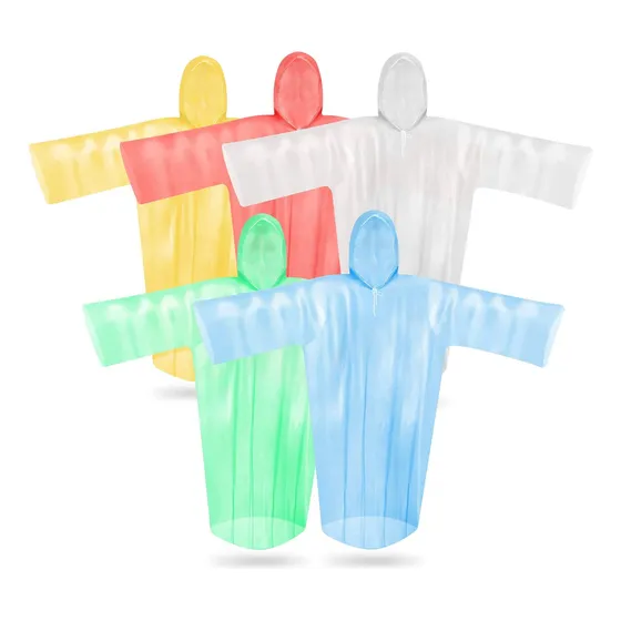 Poncho Emergencia Para Adultos Con Tiras Ajustables 