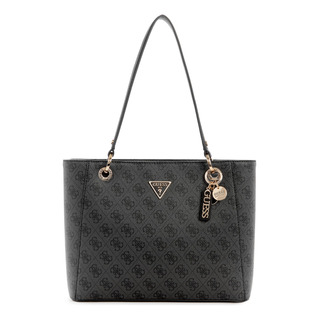 Bolsa Guess Noelle Small Noel Tote Com Logotipo De Carvão Bolsa Guess Noelle Small Noel Tote Com Logotipo De Carvão