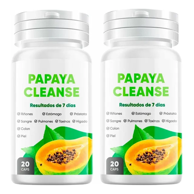 Pack De 2 Papaya Enzima Cleanse 20 Capsulas