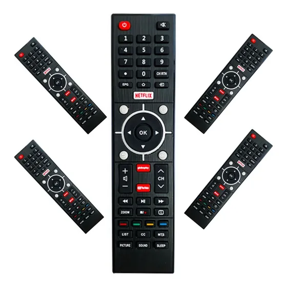 Kit 5 Controle Compatível Com Tv Semp Toshiba Sti Ct-6810