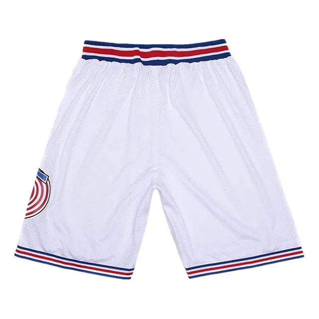 Caiyoo Pantalon Corto Baloncesto Para Niño Xs-xl Blanco Rojo