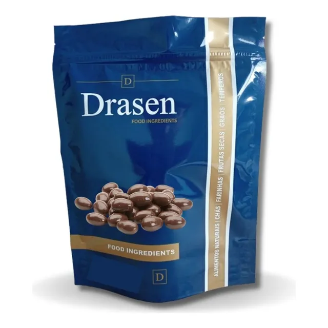 Amêndoa Drageada Com Chocolate Belga | 500g - Drasen Food