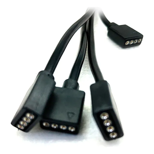 Cable Spliter Argb, 3 Diviciones 4 Pines Teros Te-7051n
