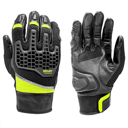 Guante Moto Con Protecciones - Hombre - Negro/amarillo Guante Moto Con Protecciones - Hombre - Negro/amarillo