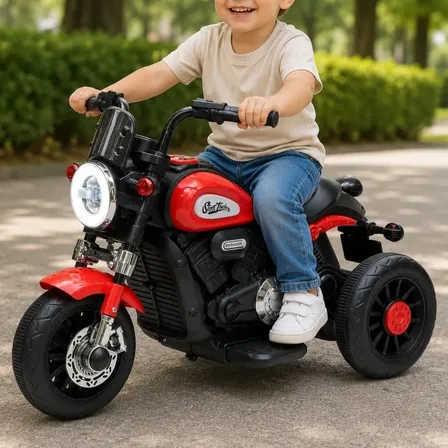 Motinha Elétrica Infantil Mini Halei 6v Luz E Som Zippy Toys Vermelho