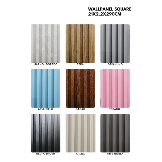Wall Panel Pvc 21cm Ancho Revestimiento Decorativo Tasa Bcv