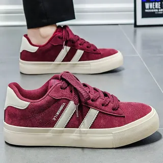 Tênis Masculinos De Lona Baixa, Sapatos Casuais