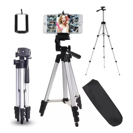 Trípode Cámara Fotográfica Y Celular De Aluminio 1.02m D
