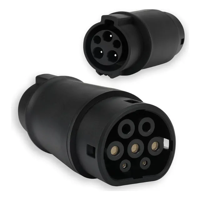 Conector De Cargador Tipo 1 A Tipo 2 Carros Adaptador