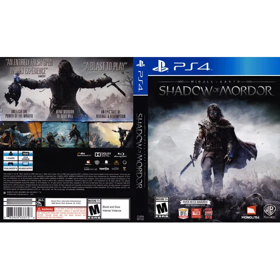 Shadow Of Mordor - Playstation 4 Ps4 Fisico Inmaculado