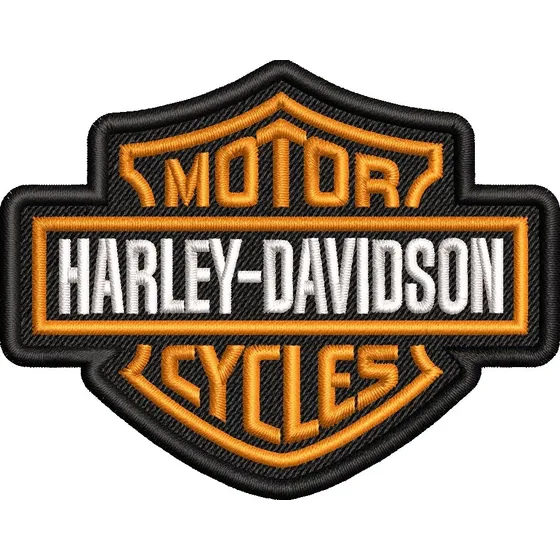 Patch Bordado Bar & Shield Hd Motociclista P/jaqueta Hd63