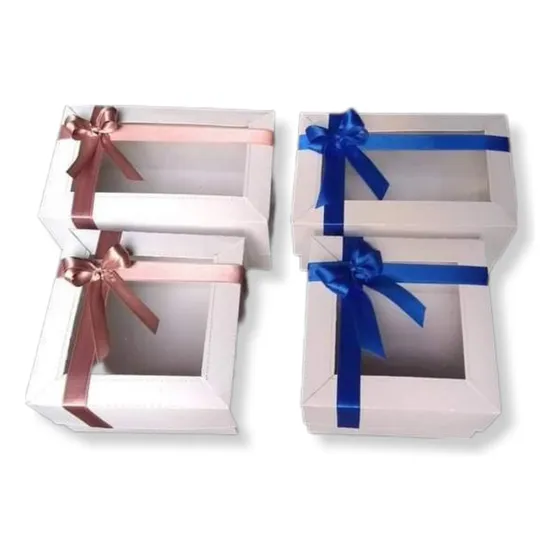 Cajas De Acetato Con Cartón Blanco 