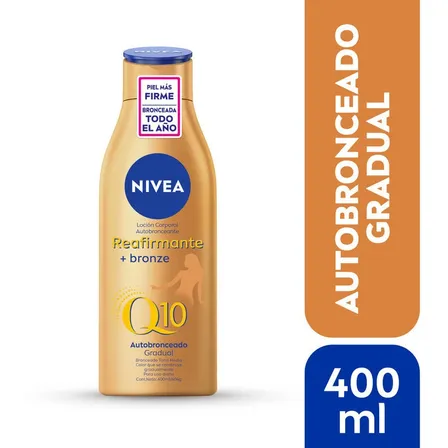 NIVEA Q10 Loción Corporal Reafirmante y Autobronceante (400 ml)
