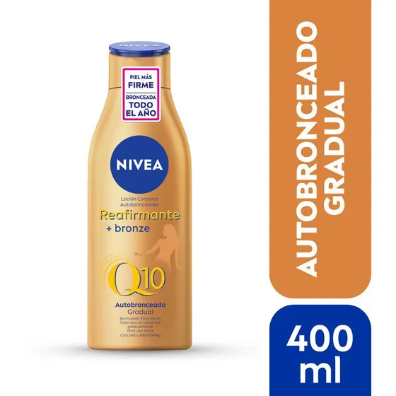 NIVEA Q10 Loción Corporal Reafirmante y Autobronceante (400 ml)