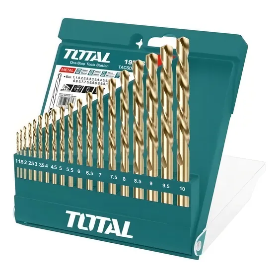 Set Juego Brocas Para Metal 19 Piezas Total Tacsd0195