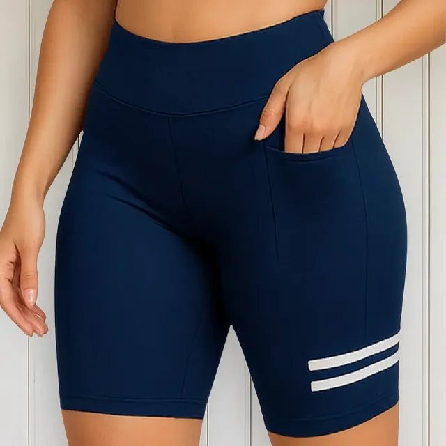 Bermuda Fitness Academia Suplex Ciclista C/ Lycra Treino